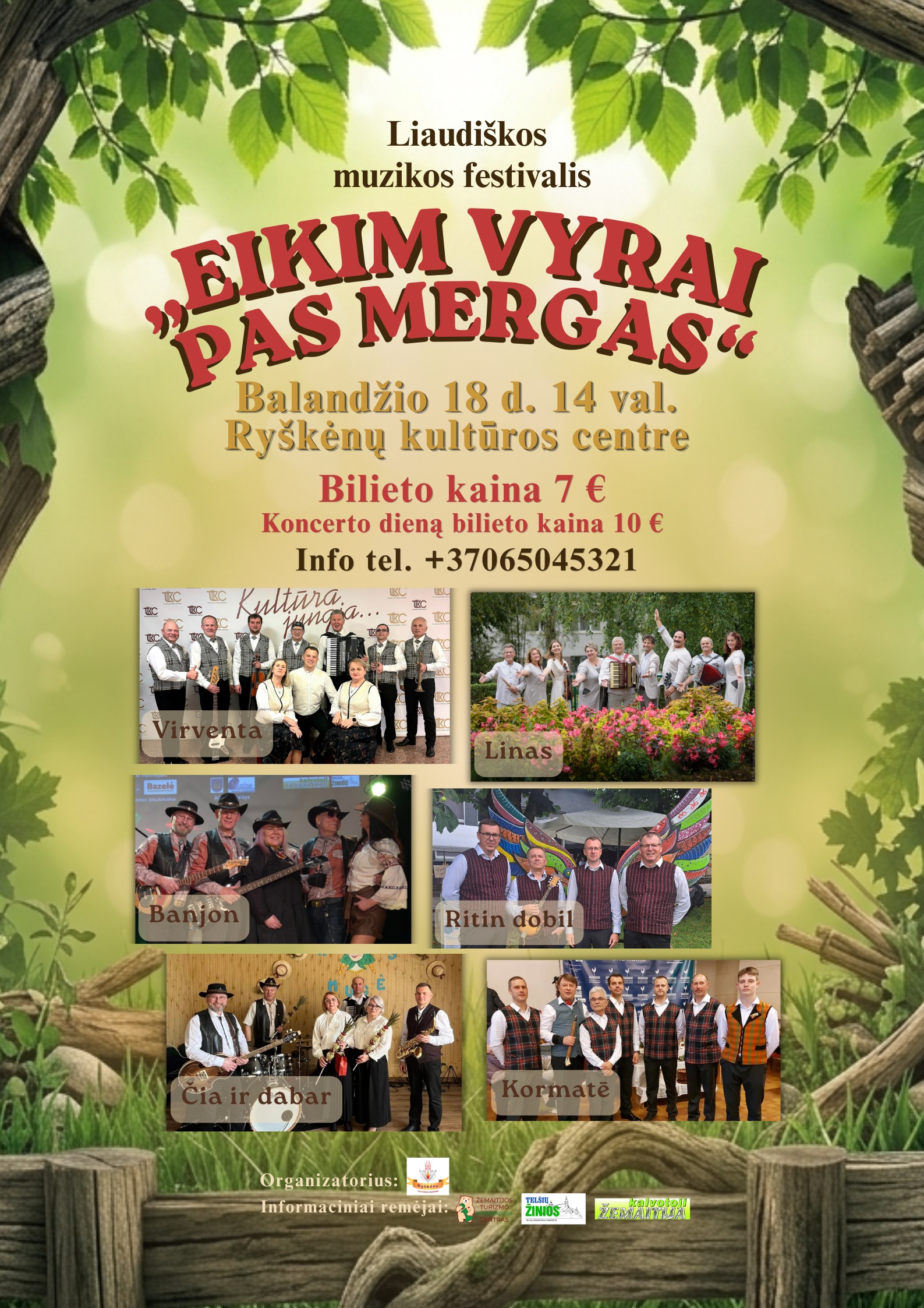 Liaudiškos muzikos festivalis – „EIKIM VYRAI PAS MERGAS”